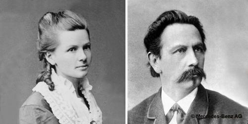 Bertha Benz και Karl Benz